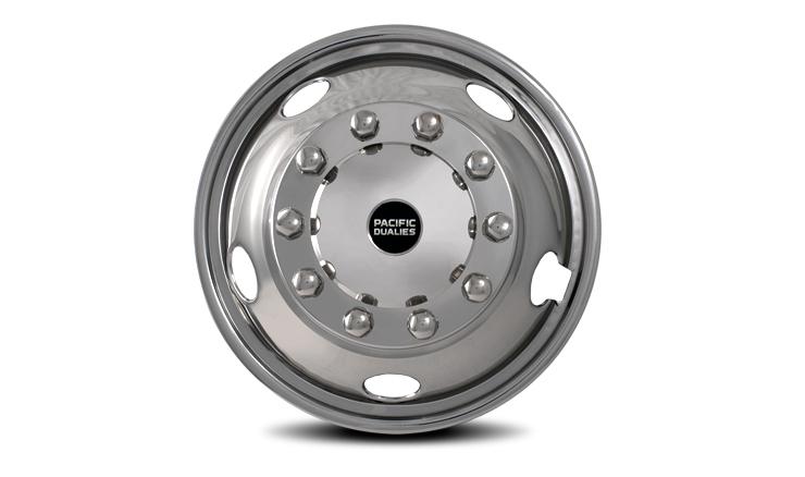 22-2201H5 Front Liner 2-PC 22.5'' x 7.50'', 5 Vent Holes, Hub Piloted